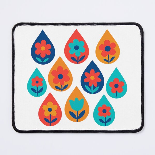 Item preview, Rain drops with flowers designed and sold by uunaa.