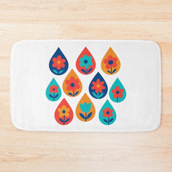 Item preview, Rain drops with flowers designed and sold by uunaa.