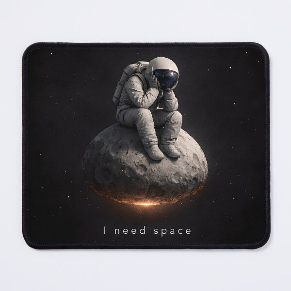 Item preview, I Need Space – Funny Astronaut Introvert Gift, Space Lover Art designed and sold by DesignLab13.