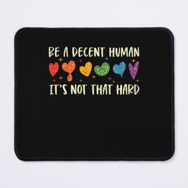 Item preview, LGBT Heart Retro Be A Decent Human It's Not That Hard designed and sold by Ortigzitoun.