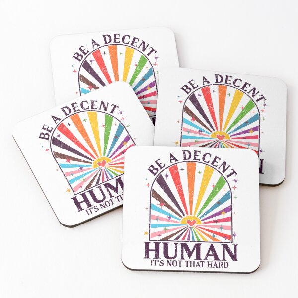 Item preview, LGBT Retro Be A Decent Human It's Not That Hard designed and sold by Ortigzitoun.
