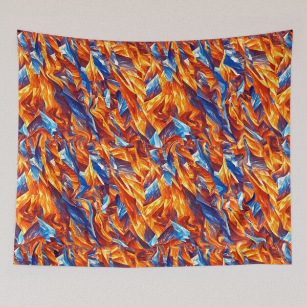 Item preview, Glowing crystal swirls in the fabric designed and sold by Sigtrix.