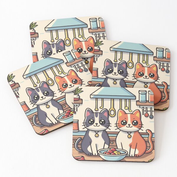 Item preview, Kawaii Cooking Cats Kitchen designed and sold by kestey.