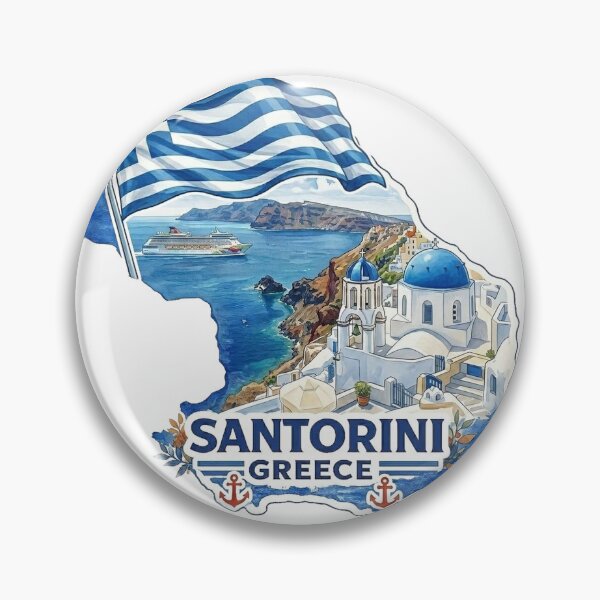 Item preview, Santorini Greece gift designed and sold by vectcd.