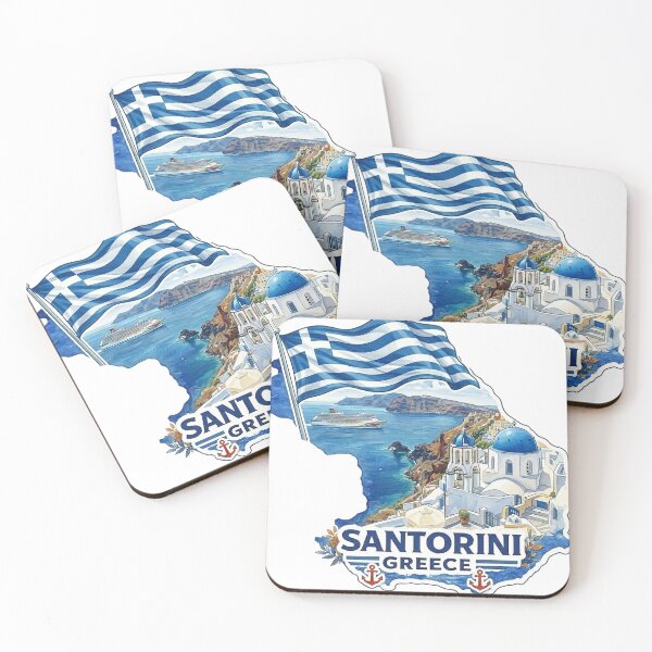 Item preview, Santorini Greece gift designed and sold by vectcd.