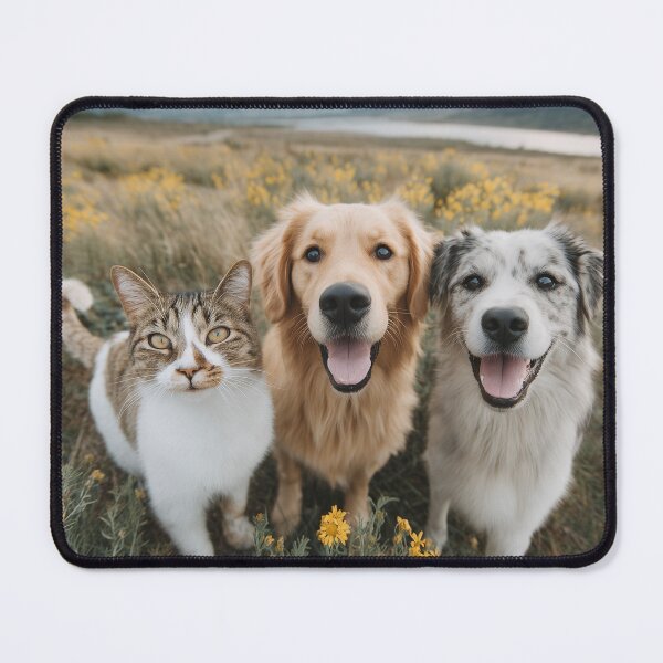 Item preview, Dogs and Cats Funny Poster with Multiple Moons Fantasy Sky Background designed and sold by Jubjangm3.