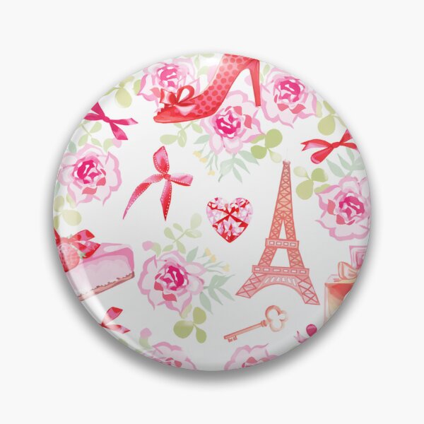 Item preview, Paris Romantic Floral Fashion Illustration with Roses designed and sold by AiHouses.