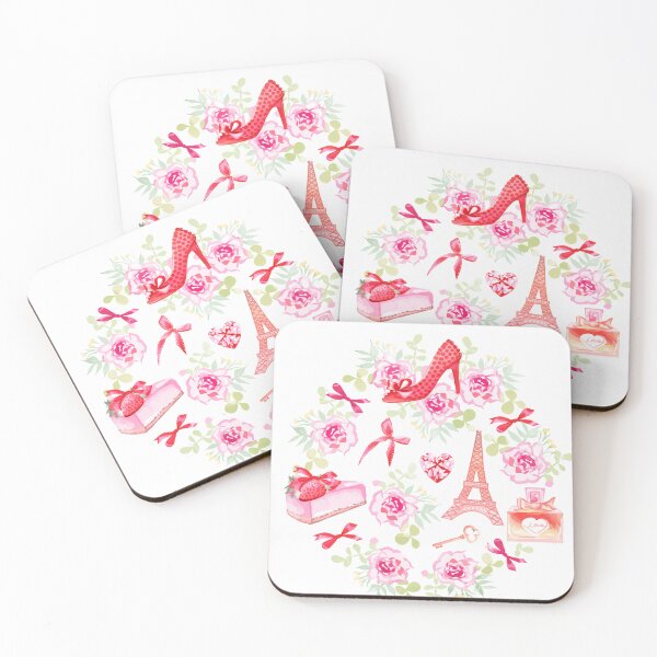 Item preview, Paris Romantic Floral Fashion Illustration with Roses designed and sold by AiHouses.
