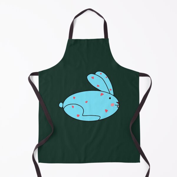 Item preview, Cute Blue Heart Bunny Doodle Kawaii Hand Drawn Rabit designed and sold by Doodletext.