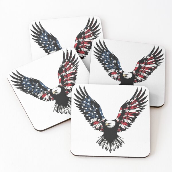 Item preview,  Abstract Eagle Ink Brush Patriotic Art  designed and sold by KapiPrint.