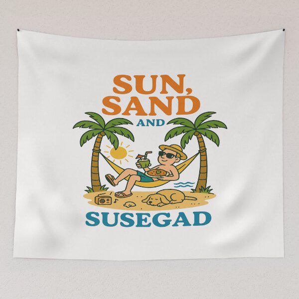 Item preview, Sun, Sand and Susegad – Goa Beach Vibes Funny Indian Vacation Foodie designed and sold by Globalcitytees.