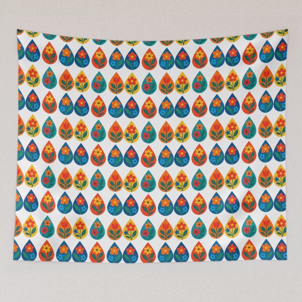 Item preview, Raindrops with flowers designed and sold by uunaa.