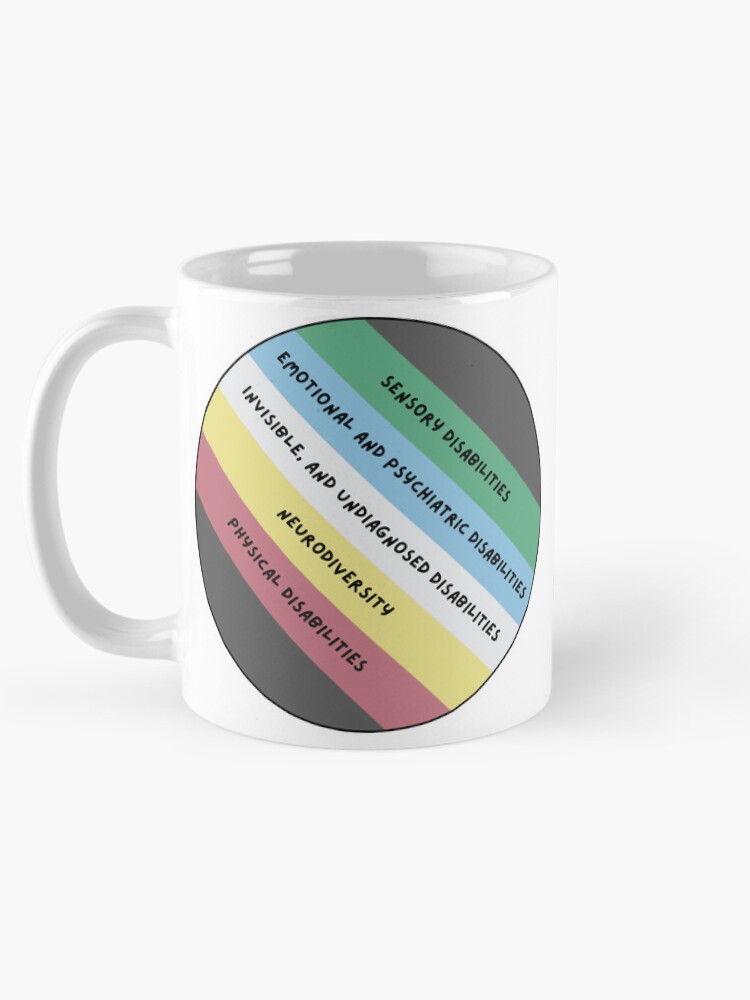 Thumbnail 5 of 6, Coffee Mug, Disability pride (version 5) designed and sold by MEMAndF.