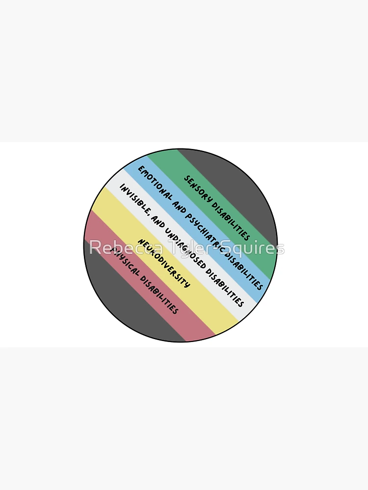 Thumbnail 3 of 3, Cap, Disability pride (version 5) designed and sold by Rebecca Tyler-Squires.