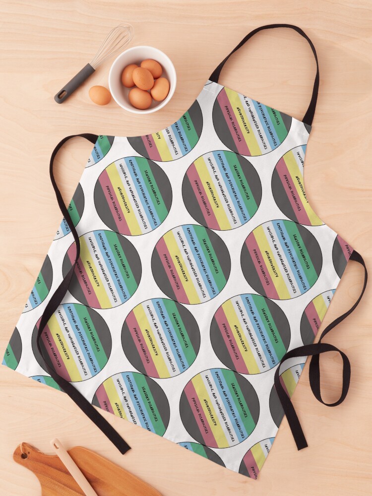 Thumbnail 1 of 6, Apron, Disability pride (version 5) designed and sold by MEMAndF.