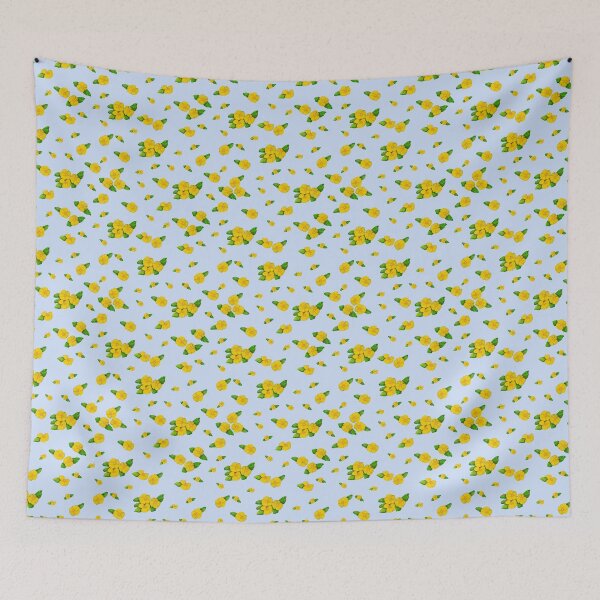 Item preview, Sunny Seville Watercolor Yellow Flowers (Blue Sky Watercolor Edition) designed and sold by Art-YT.