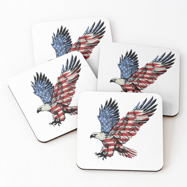 Item preview, Abstract Eagle Ink Brush Patriotic Art  designed and sold by KapiPrint.