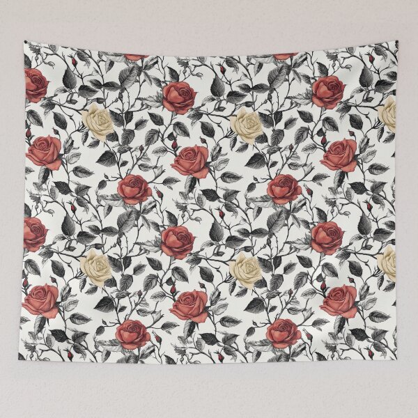 Item preview, Charming Rose Print  - Botanical Garden Pattern  - Valentine Gifts For Girlfriend designed and sold by RoyalStarsPatts.