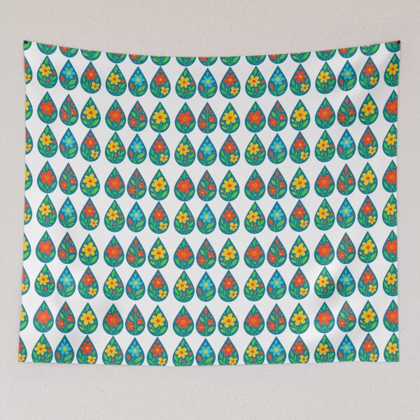 Item preview, Raindrops with flowers designed and sold by uunaa.