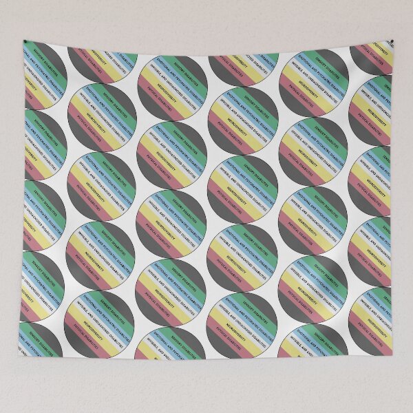 Item preview, Disability pride (version 6) designed and sold by Rebecca Tyler-Squires.