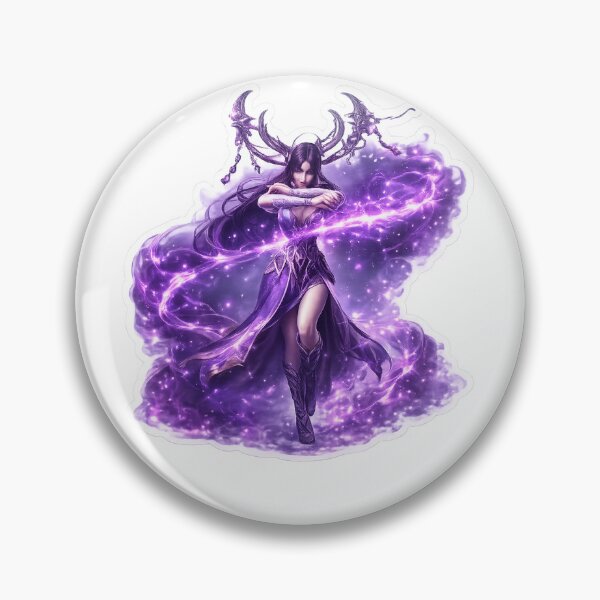 Item preview, Ethereal Dark Sorceress Wielding Cosmic Magic designed and sold by Farheen786.