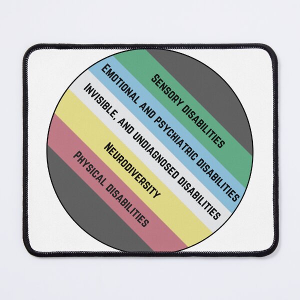 Item preview, Disability pride flag (version 7) designed and sold by Rebecca Tyler-Squires.