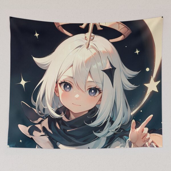 Item preview, Paimon Genshin Impact Celestial Moon Night designed and sold by riadjamai.