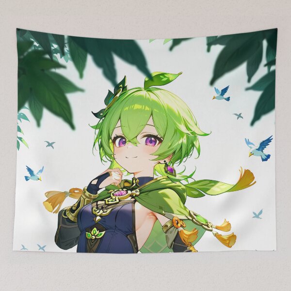 Item preview, Collei Genshin Impact Forest Smile And Birds designed and sold by riadjamai.