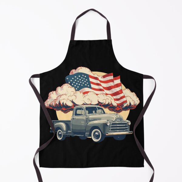 Item preview, Classic Pickup Truck with Patriotic Sky designed and sold by KapiPrint.