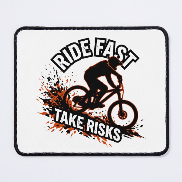 Item preview, Mountain Bike Downhill Ride Fast Take Risks MTB designed and sold by LoomLevel.