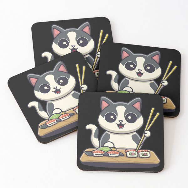 Item preview, Sushi Chef Cat – Cute Sushi Design designed and sold by kestey.