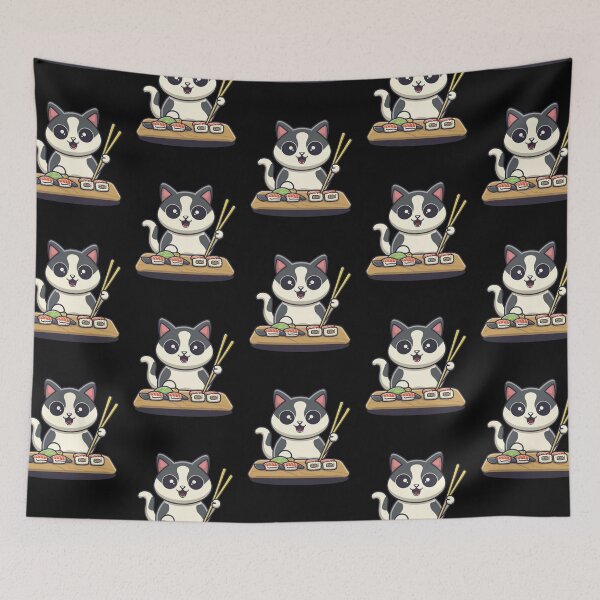 Item preview, Sushi Chef Cat – Cute Sushi Design designed and sold by kestey.