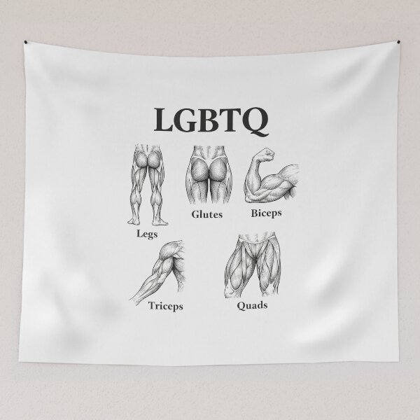 Item preview, LGBTQ Legs Glutes Biceps Triceps Quads designed and sold by zoes-ink.