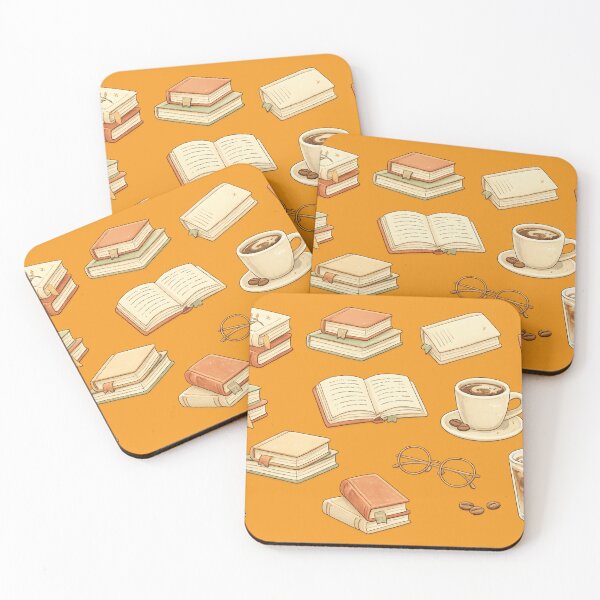 Item preview, Cozy Reader Aesthetic Sticker Bundle | Coffee Books Glasses Bookmark Cute Stickers designed and sold by TownWish.