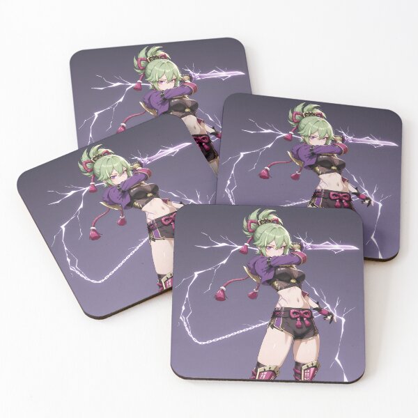 Item preview, Kuki Shinobu Genshin Impact Electric Power Minimal Scene designed and sold by riadjamai.