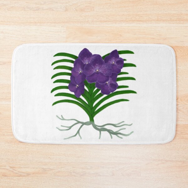 Item preview, Whimsical Hand-Drawn Vanda Orchid Exotic Botanical Art designed and sold by Niji Hibana.