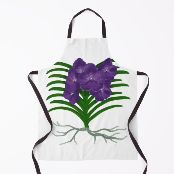 Item preview, Whimsical Hand-Drawn Vanda Orchid Exotic Botanical Art designed and sold by Niji Hibana.