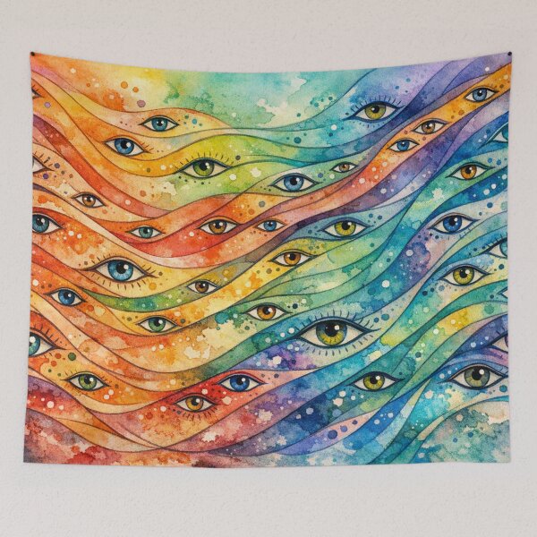Item preview, Flowing eyescape in the rainbow designed and sold by Sigtrix.