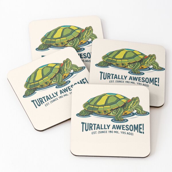 Item preview, Vibrant Red-Eared Slider Turtle Graphic - Turtally Awesome Retro Vector T-Shirt designed and sold by ZyxDes.
