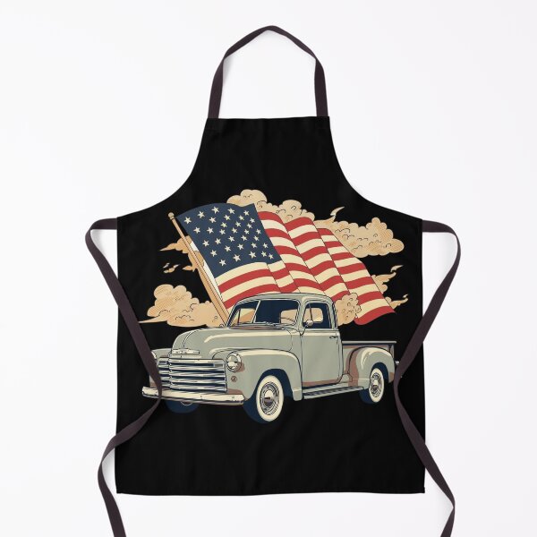 Item preview, Classic Pickup Truck with Patriotic Sky designed and sold by KapiPrint.