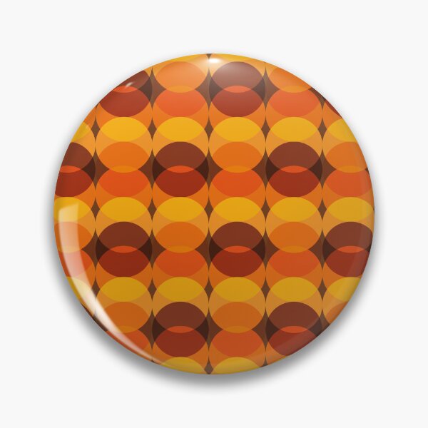Item preview, Retro vibe geometric - warm brown and orange designed and sold by JMgraphic.