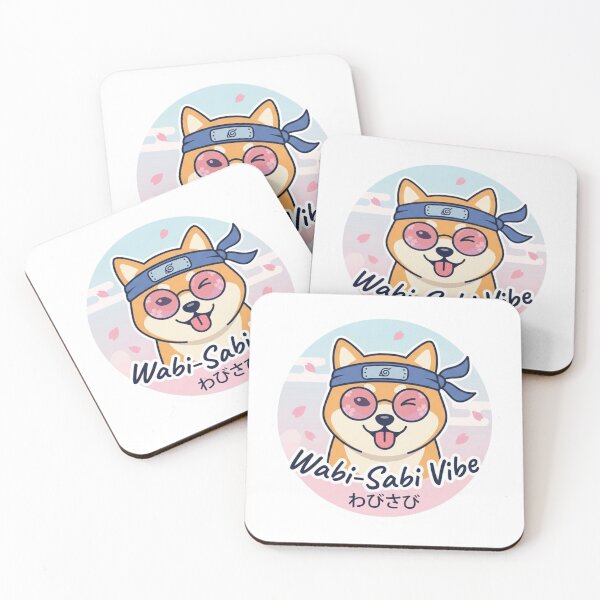 Item preview, Shiba Hipster - Cool Japanese Dog with Ninja Headband & Sakura Sunglasses designed and sold by K-Vibe Design Studio.