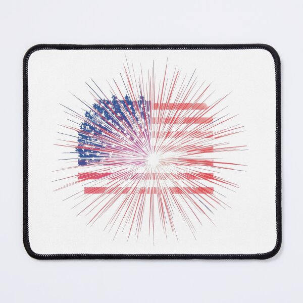 Item preview, Vibrant Fireworks Explosion in Patriotic Colors designed and sold by KapiPrint.