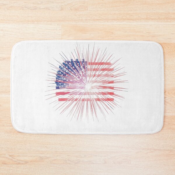 Item preview, Vibrant Fireworks Explosion in Patriotic Colors designed and sold by KapiPrint.