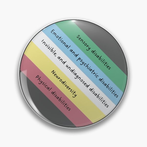 Item preview, Disability pride flag (version 8) designed and sold by Rebecca Tyler-Squires.