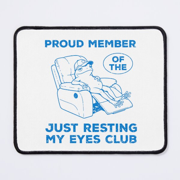 Item preview, Just Resting Eyes Club Frog Lounge designed and sold by wesdesignshop.
