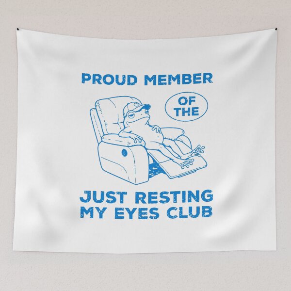 Item preview, Just Resting Eyes Club Frog Lounge designed and sold by wesdesignshop.