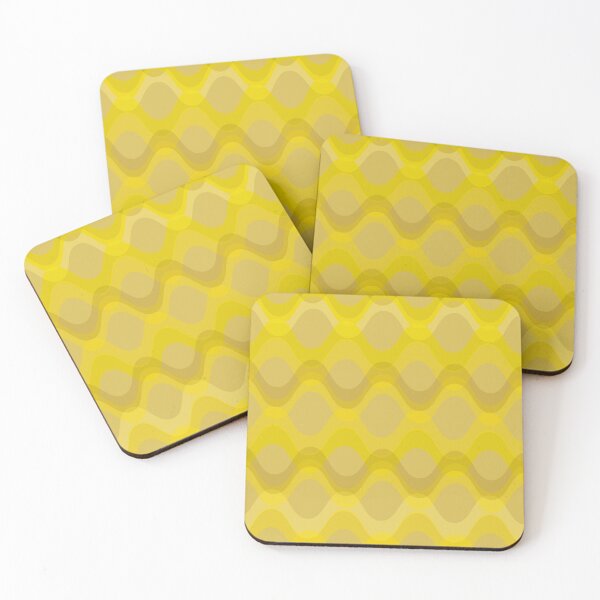 Item preview, Retro 70s Wavy Pattern - lime green designed and sold by JMgraphic.