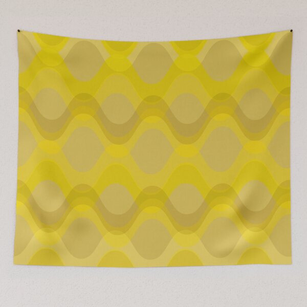 Item preview, Retro 70s Wavy Pattern - lime green designed and sold by JMgraphic.
