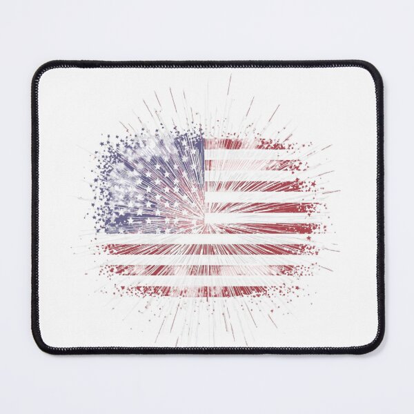 Item preview, Vibrant Fireworks Explosion in Patriotic Colors designed and sold by KapiPrint.
